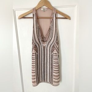 Pale pink, beaded top